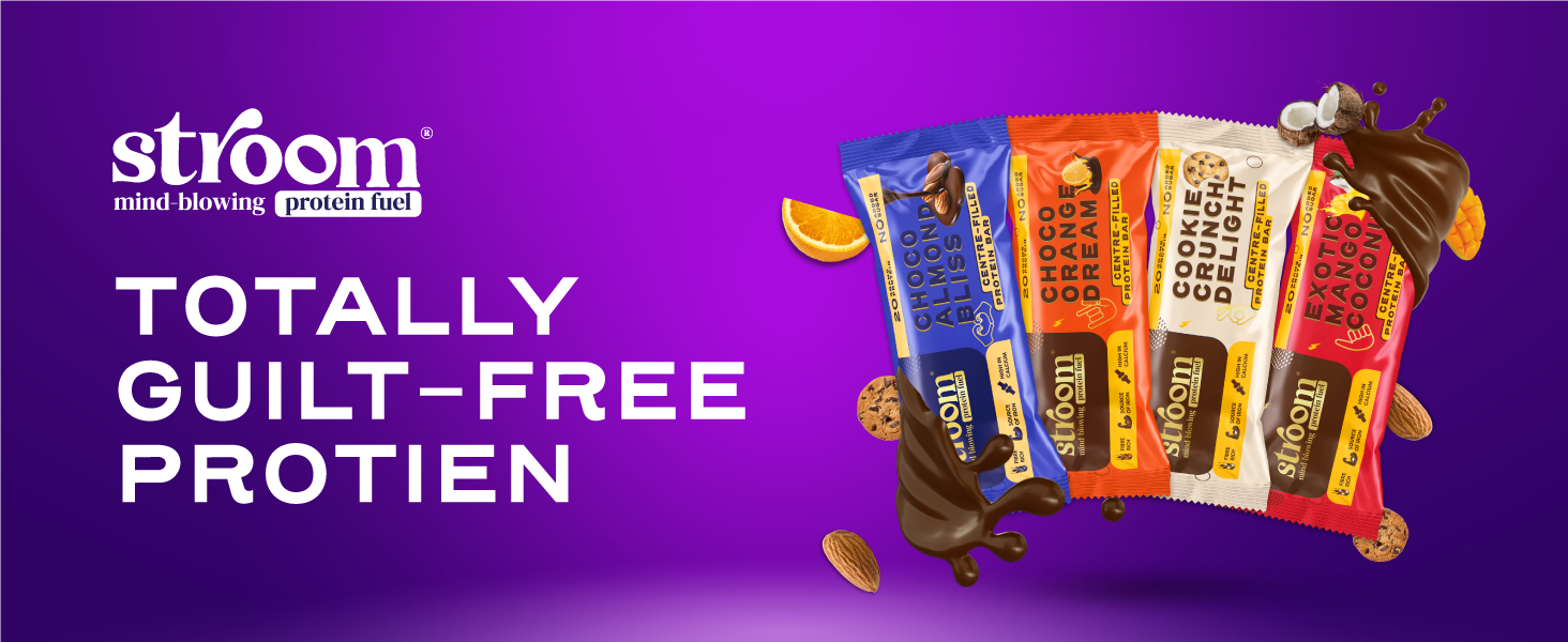 STROOM Protein Bar Pack | Exotic Mango Coconut | 20g Protein Bar | 5 Bars
