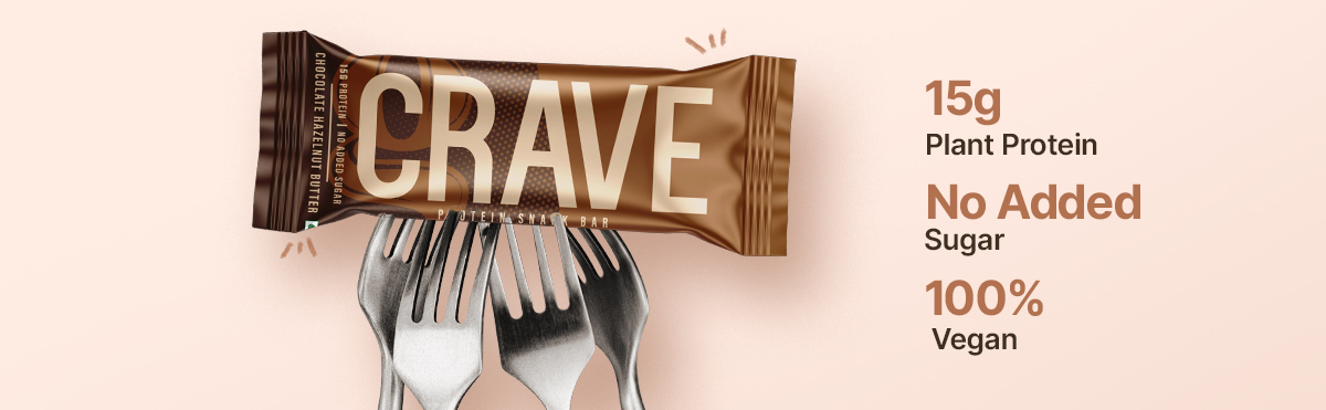 Green Protein Crave Plant Protein Bars Chocolate Hazelnut Butter (Pack of 4) | 15g Protein, Zero Added Sugar, High in Fiber | Crunchy Wafer Bar | Decadent Sugar-Free Chocolate, Creamy Nut Butters | Tastes like a Cheat Meal | 100% Vegetarian & Gluten-Free | No Palm Oil | 200g