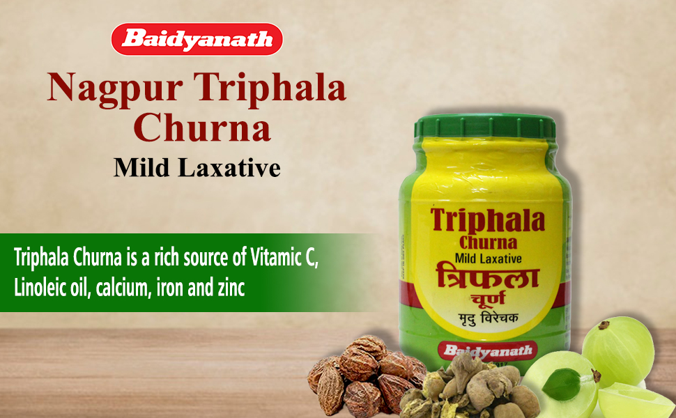 Baidyanath Asli Ayurved Nagpur Triphala Churna I Ayurvedic Remedy For Gastro-Intestinal Health - 500G