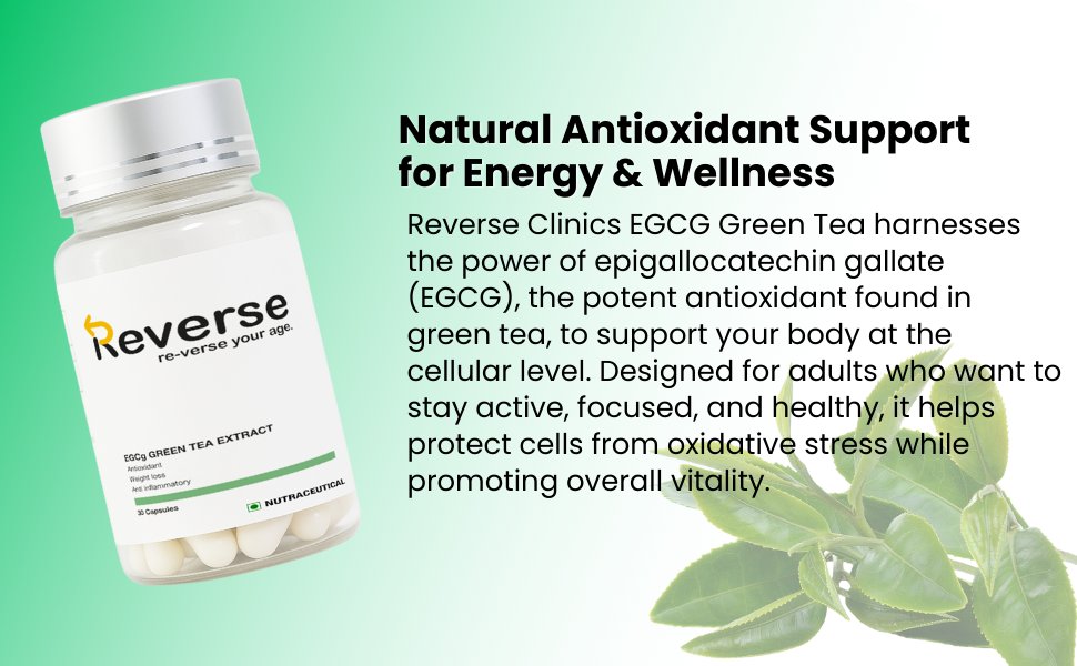 EGCG Green Tea Extract - Premium Antioxidant & Metabolism Support | 30 Capsules