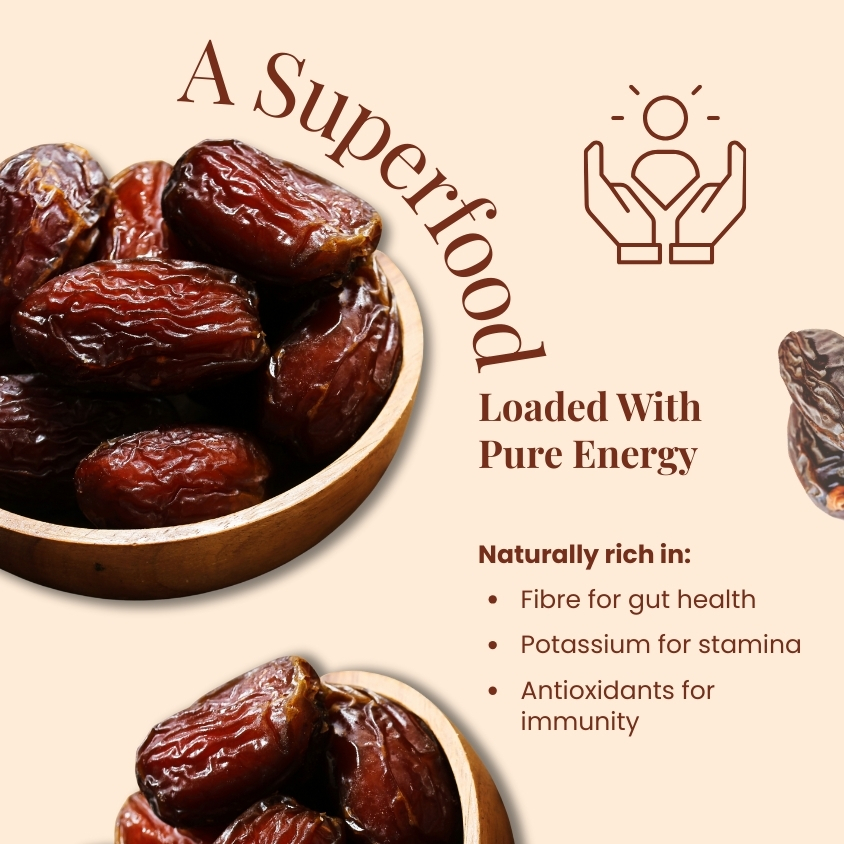 Premium Medjool Almond Filled Dates 1kg | Handpicked Soft & Juicy Medjool Dates Stuffed with Crunchy Roasted Almonds | 100% Natural Healthy Gourmet Snack | High-Fiber, Nutrient-Rich & Antioxidant Packed Superfood | Delicious Energy Booster for Kids & Adults | Perfect for Gifting, Festive Hampers, Baking & Everyday Snacking | No Added Sugar, Preservatives or Gluten