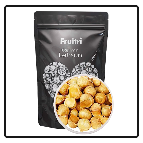 Fruitri Organic Himalayan Garlic/Kashmiri Lehsun 100gm - Premium Himalayan Single Clove Garlic, Snow Mountain Allium Sativum