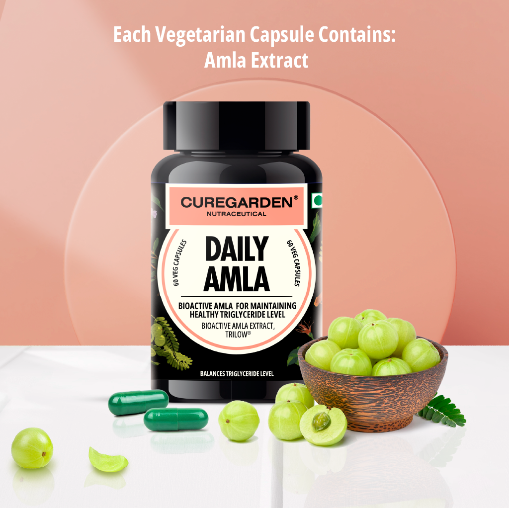 Curegarden Daily Amla Capsules, Overall Health & Wellness, 60 Veg Capsules