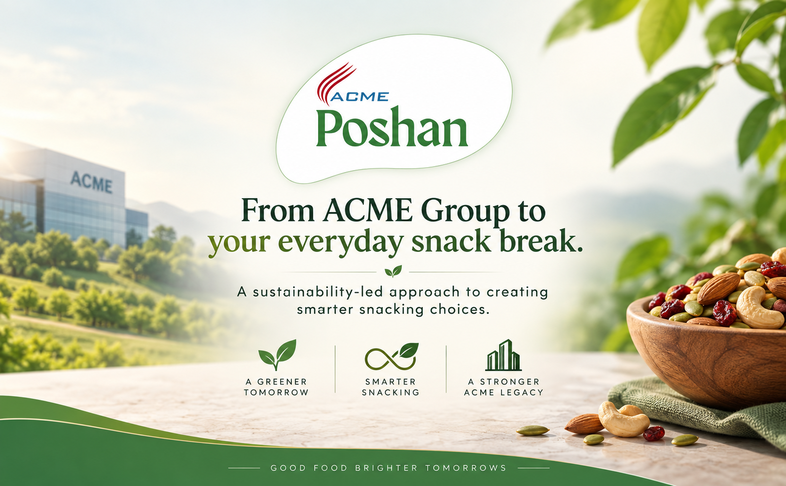 ACME Poshan Snack Variety Pack, White Chocolate & Dry Fruits Protein Bar, Nutri+ Noodles Indian Masala, Nutri+ Puffs Masala Masti, High Protein, No Palm Oil, No MSG Healthy Snacks Combo, Pack of 3 (170g Total)
