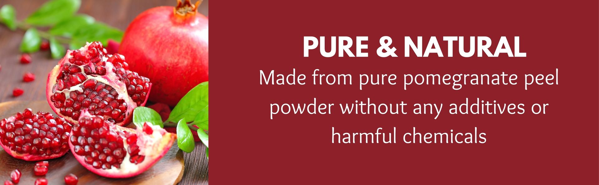 Pomegranate Peel Powder 150g | Rich in Antioxidants | Anar Powder for Skin Brightening, Acne & Hair Fall Care | Supports Immunity & Diabetes Management