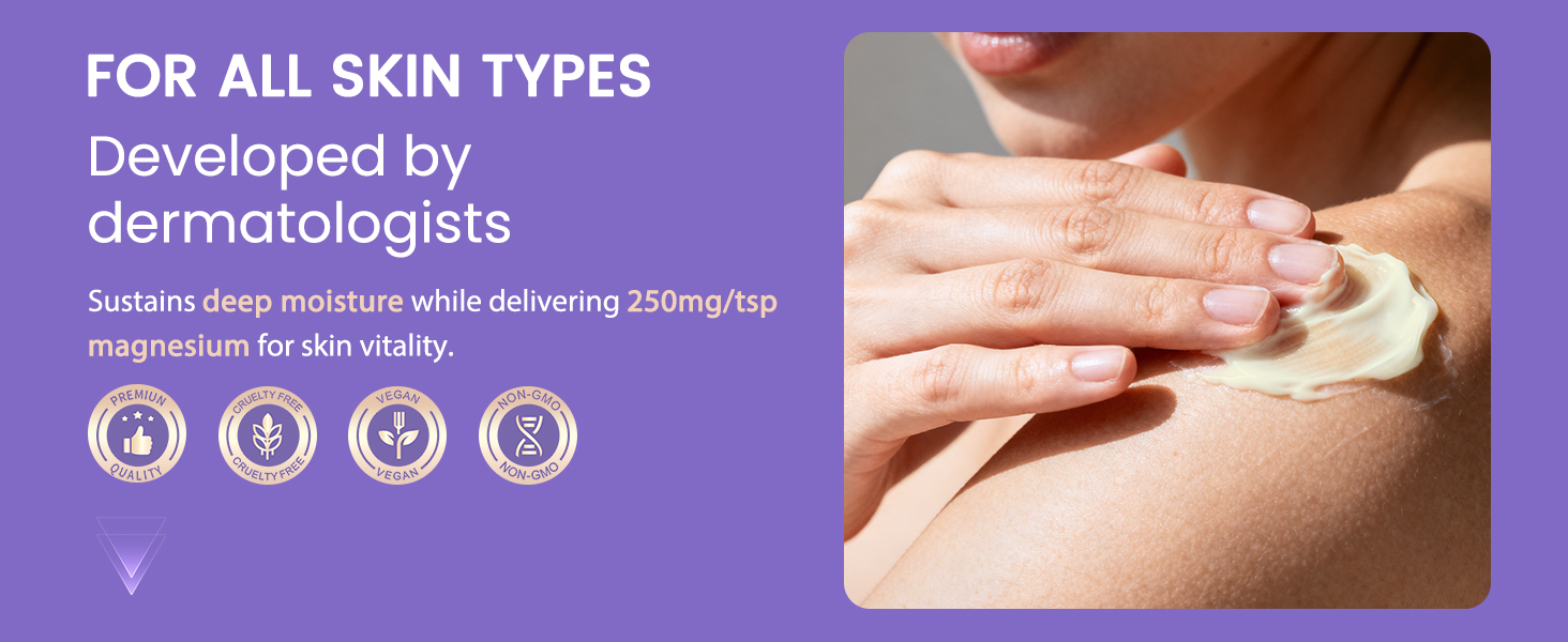 Magnesium Cream, Magnesium Lotion for Sleep, Pain & Leg Cramps, Topical Magnesium Chloride Cream for Muscle Relaxation, Calm, Moisturizing - Skin-Friendly & Safe for Kids & Adults | 3.53OZ (Lavender)