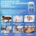 Magnesium Taurate 420mg + Vitamin B6 for Enhanced Absorption, Supporting Hēalthy Hēart, Zzzs, Relaxation, Nerve & Muscle Health – Vegan, Non-GMO, Gluten-Free, Sugar-Free, 2-Pack 6