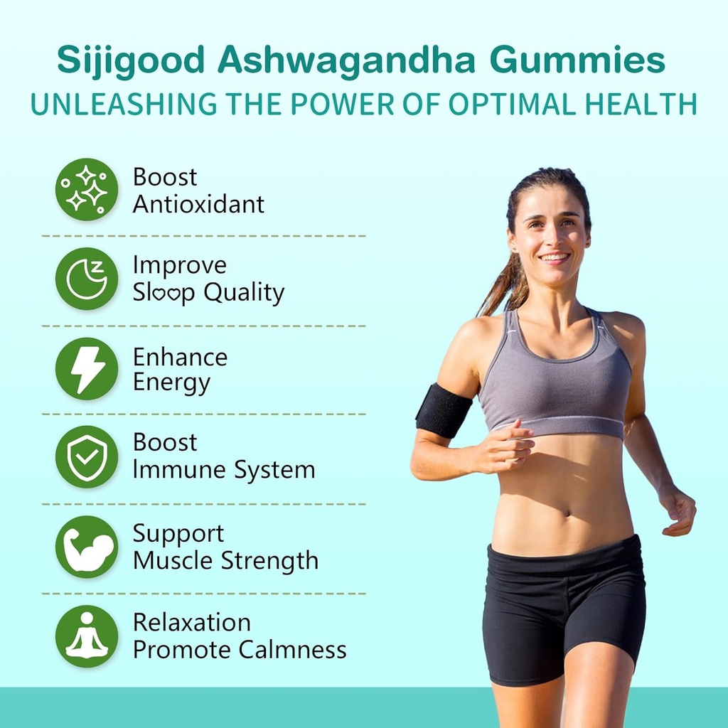 2 Pack Ashwagandha Gummies with L-theanine, Ashwa Root Supplement Gummy for Women Men, 120 Strawberry Flavored Gummies 5