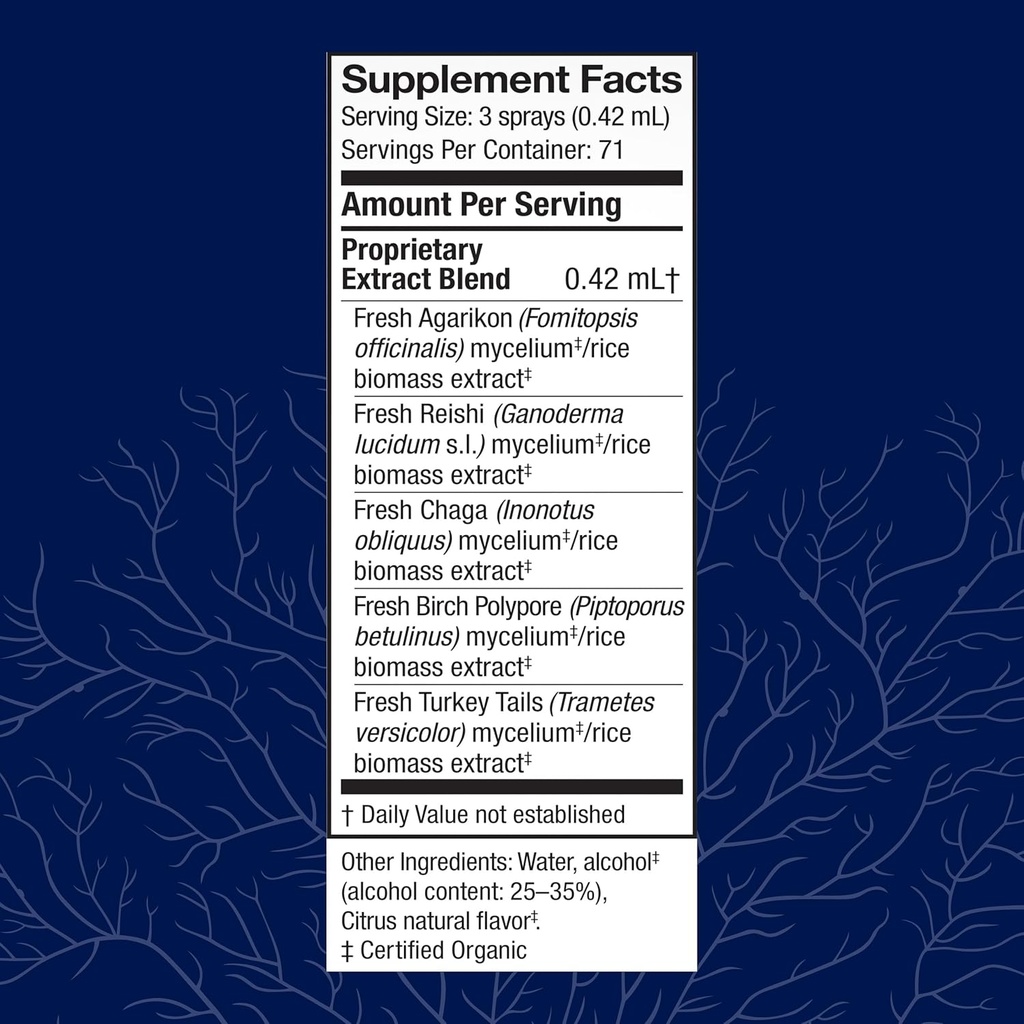 Host Defense MycoShield Throat Spray - Immune Health Support - Dietary Mushroom Supplement with Chaga, Reishi, Turkey Tail & More - On-The-Go Immune Support - Citrus Flavor, 1 fl oz (71 Servings)* 3
