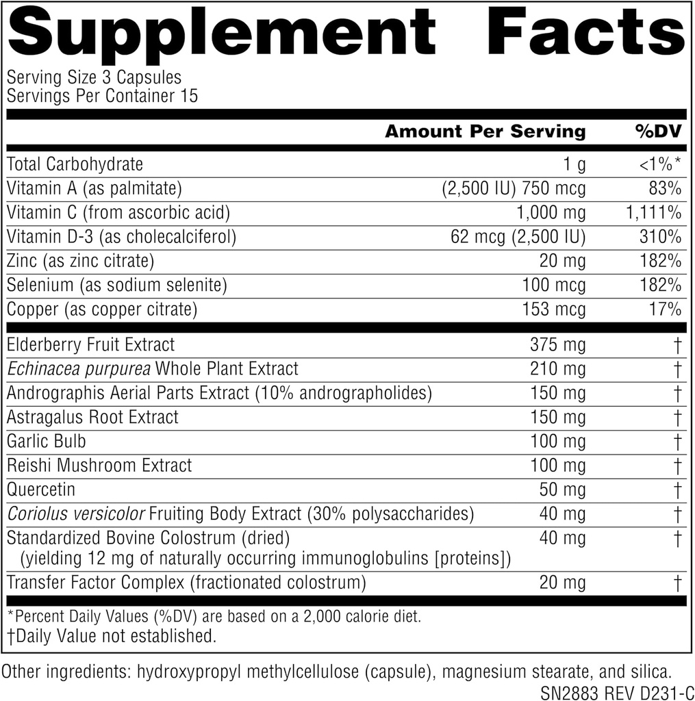 Source Naturals Wellness ImmuneSmart - Core Daily Immune Support* - 45 Capsules 5