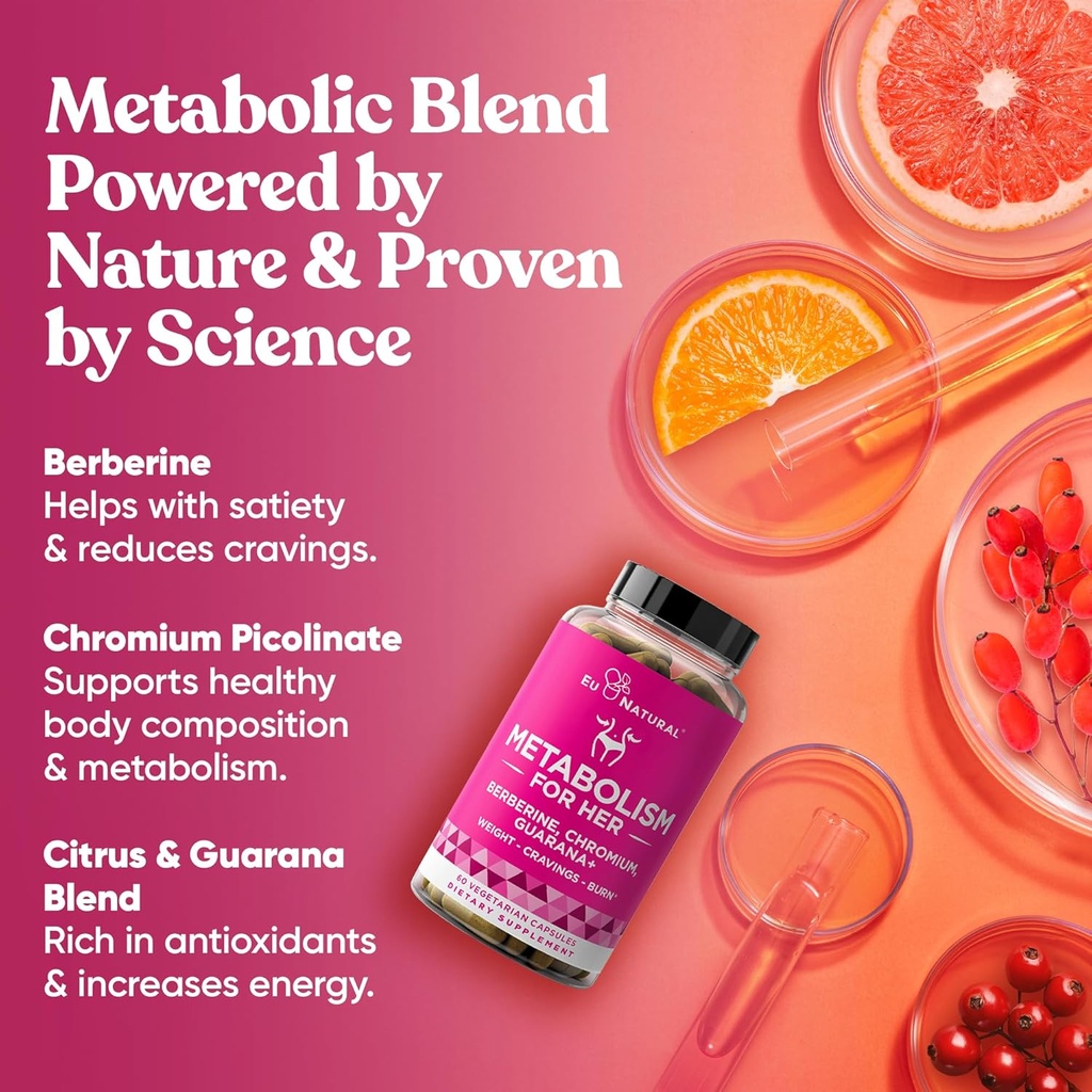 Eu Natural Metabolism for Her and Move & Glow Collagen Bundle - Support for Metabolism and Skin & Joint Health 5