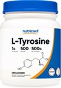 Nutricost L-Tyrosine Powder 500 Grams - Pure L-Tyrosine Powder 1000mg Per Serving 2