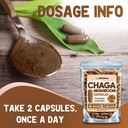 XPRS Nutra Chaga Mushroom Capsules - Premium USDA Chaga Mushrooms Capsules- Encapsulated Chaga Mushroom Powder for an Immunity Boost - Vegan Friendly Superfood for Chaga Tea and Beverages - 180 Count 6
