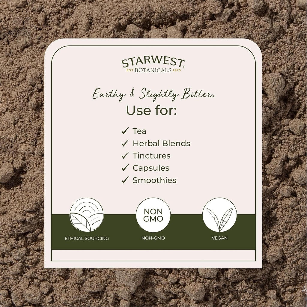Starwest Botanicals Kava Kava Root Powder - Dried Herb for Tea & Beverages, Promotes Calm, Natural Piper Methysticum, Wildcrafted, Finely Ground, Certified Kosher - 4 oz Pouch 4