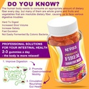 NEVISS Psyllium Husk Prebiotic Fiber Gummies - 7G Fiber with 2000mg Prebiotic Fiber Blend & Multivitamins - Inulin, Fos, Guar Gum & Multi Digestive Enzymes Vitamin Gummies Chewable 4