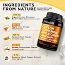 4-in-1 Liquid Biotin Collagen Keratin Saw Palmetto Drops (2 fl oz - 2 Pack) & 5-in-1 Ceylon Cinnamon w Turmeric & Ginseng Root (120ct) Bundle - Hair, Skin, Nails, & Immune Support Supplement 6