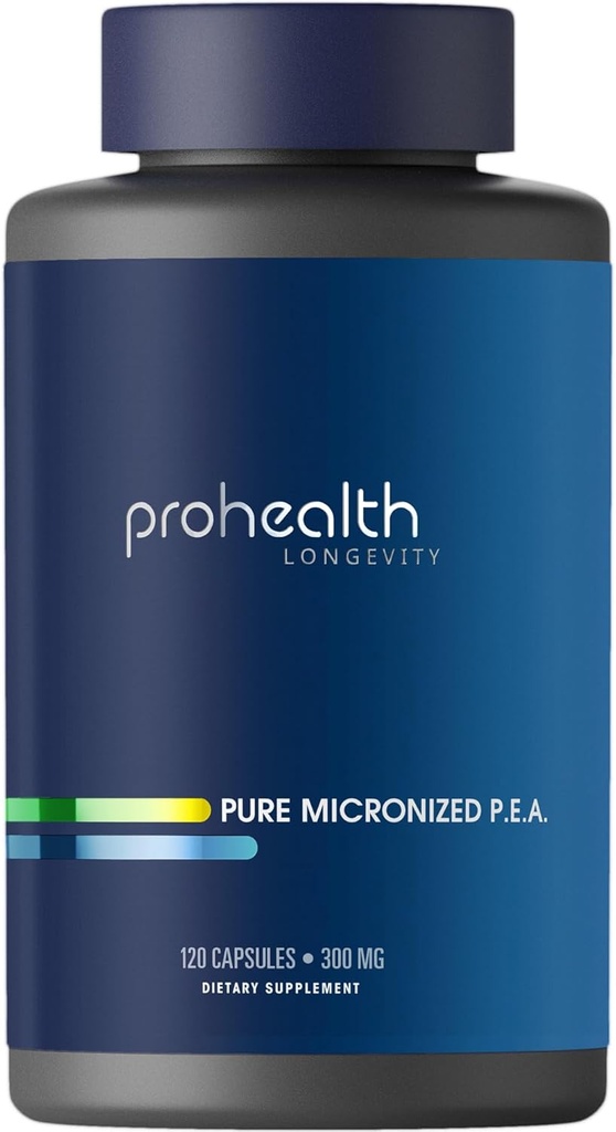 Pure Micronized P.E.A. or Palmitoylethanolamide | Temporarily Relieves Minor Aches | Superior Absorption | Supports Sleep and Longevity | Third-Party Tested | 300 mg per Capsule, 120 Capsules 2