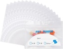 100 Pack Pill Pouch Bags - (4" X 2.75") Thickness is 6 Mil, Portable Plastic Pills Bag Hold Vitamin, Supplements, Medication, and Vitamin Storage 2