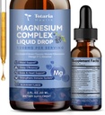 Magnesium Glycinate Liquid Drop 21 in 1 Magnesium Complex with Vitamin D3,K2,B6 & B12 Plus L-Theanine Omega-3 Sea Moss Extract for Energy,Sleep,Joint,Heart Health Sugar Free Blueberry Flavor,2 Fl Oz 2