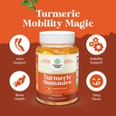 Bundle of Pure Magnesium Glycinate 400mg Per Serving for Mood Sleep and Relaxation 240ct and Turmeric Gummies for Adults Peach Flavor - Extra Strength Joint Support Gummies 6