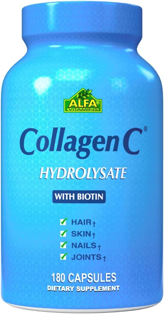 ALFA VITAMINS CollagenC Anti-Aging Nutritional Supplement for - Skin, Nails & Hair Rejuvenation - Supports Bone & Muscle Health - Made in USA - 120 Capsules - 2 Pack 4