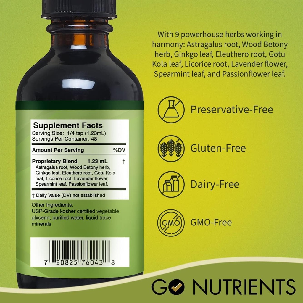 Go Nutrients Liver Edge & Adrenal Edge | Energy & Fatigue Supplement Cortisol Manager Liquid Drops Non-GMO, Gluten Free | Liver Cleanse & Advanced Liver Liquid Drops Supplement Milk Thistle Seed 4