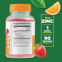 Lifeable Zinc Kids + Vitamin C Kids, Gummies Bundle - Great Tasting, Vitamin Supplement, Gluten Free, GMO Free, Chewable Gummy 3