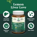Natures Craft Cleansing Herbal Liver Detox Gummies Liver Support Milk Thistle Gummies with Artichoke Extract Turmeric Curcumin and L-Carnitine - Vegan and Non-GMO - Sweet Lemon (60 Servings) 5
