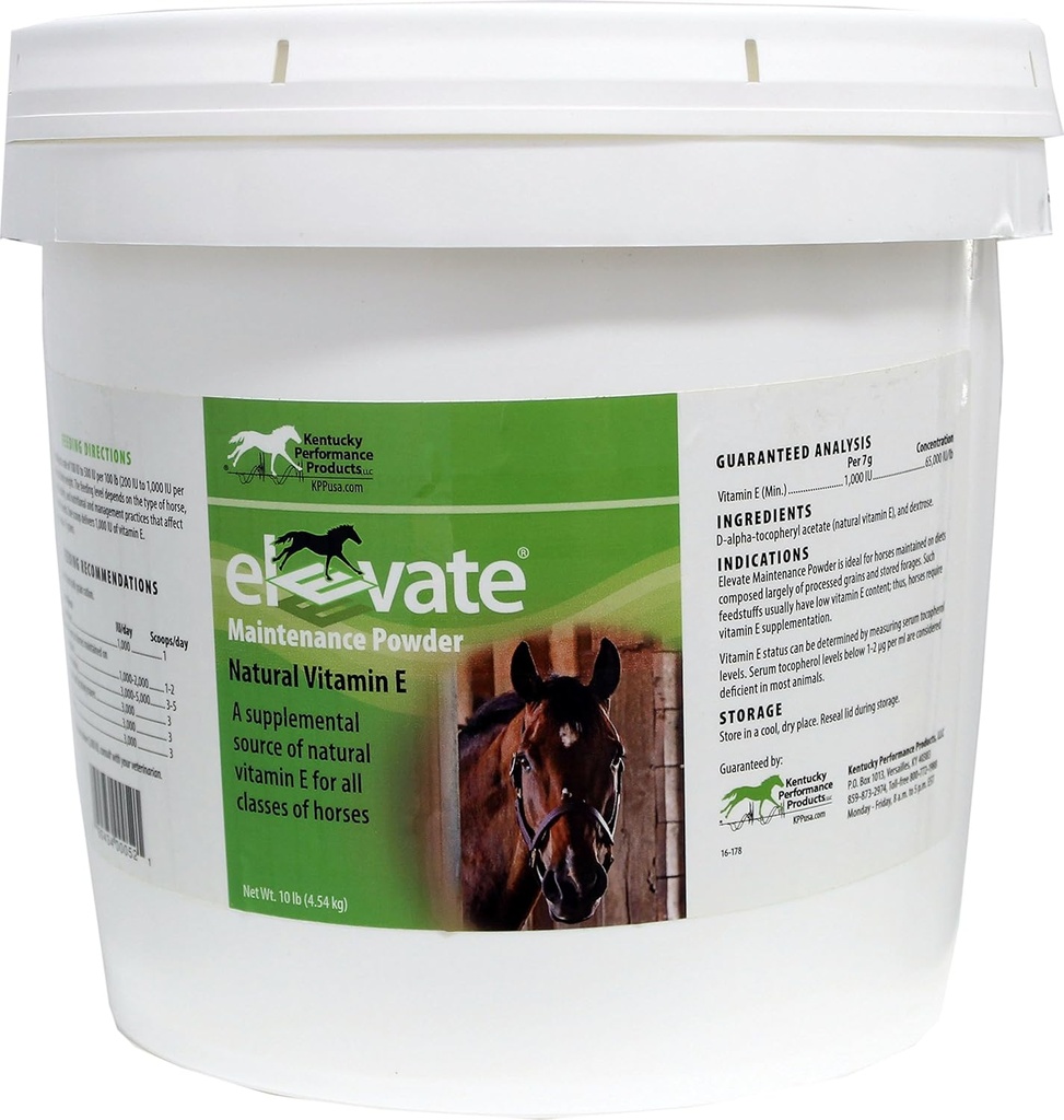 Kentucky Performance Products Elevate Maintenance Powder, 10 Pounds, Vitamin E Horse Supplement 2