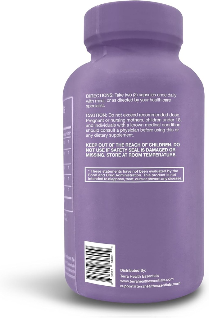 Terra Health Essentials Advanced Probiotics | 50 Billion CFU | Reduce Bloating & Gas, Immune Support | 30-Day Supply (60 Capsules) 4