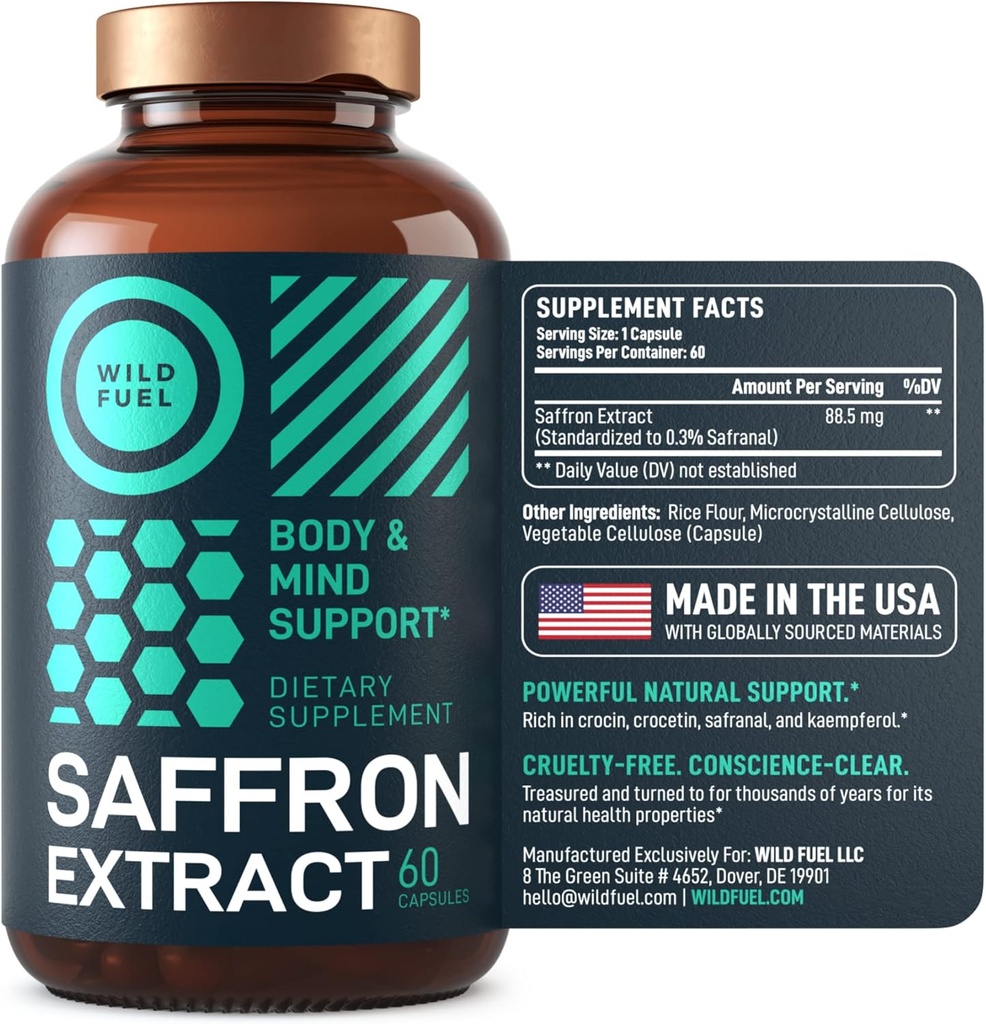 WILD FUEL Vegan Collagen Builder and Saffron Extract Vegan Bundle 3