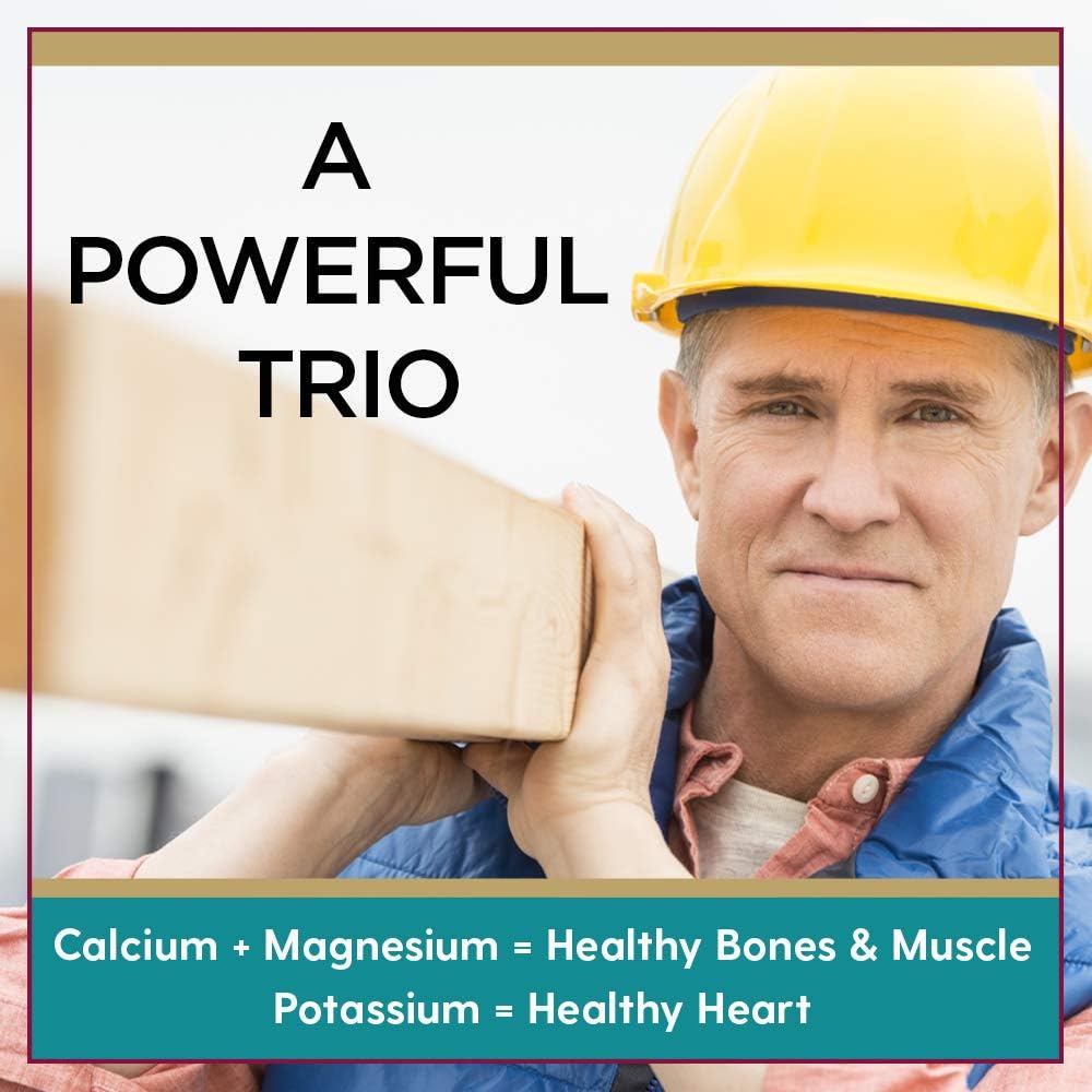 LIFETIME Calcium Magnesium Potassium, Vitamin D & Boron | Support Bone & Muscle Health | Easy Absorption | 120 Capsules, 30 Servings 4