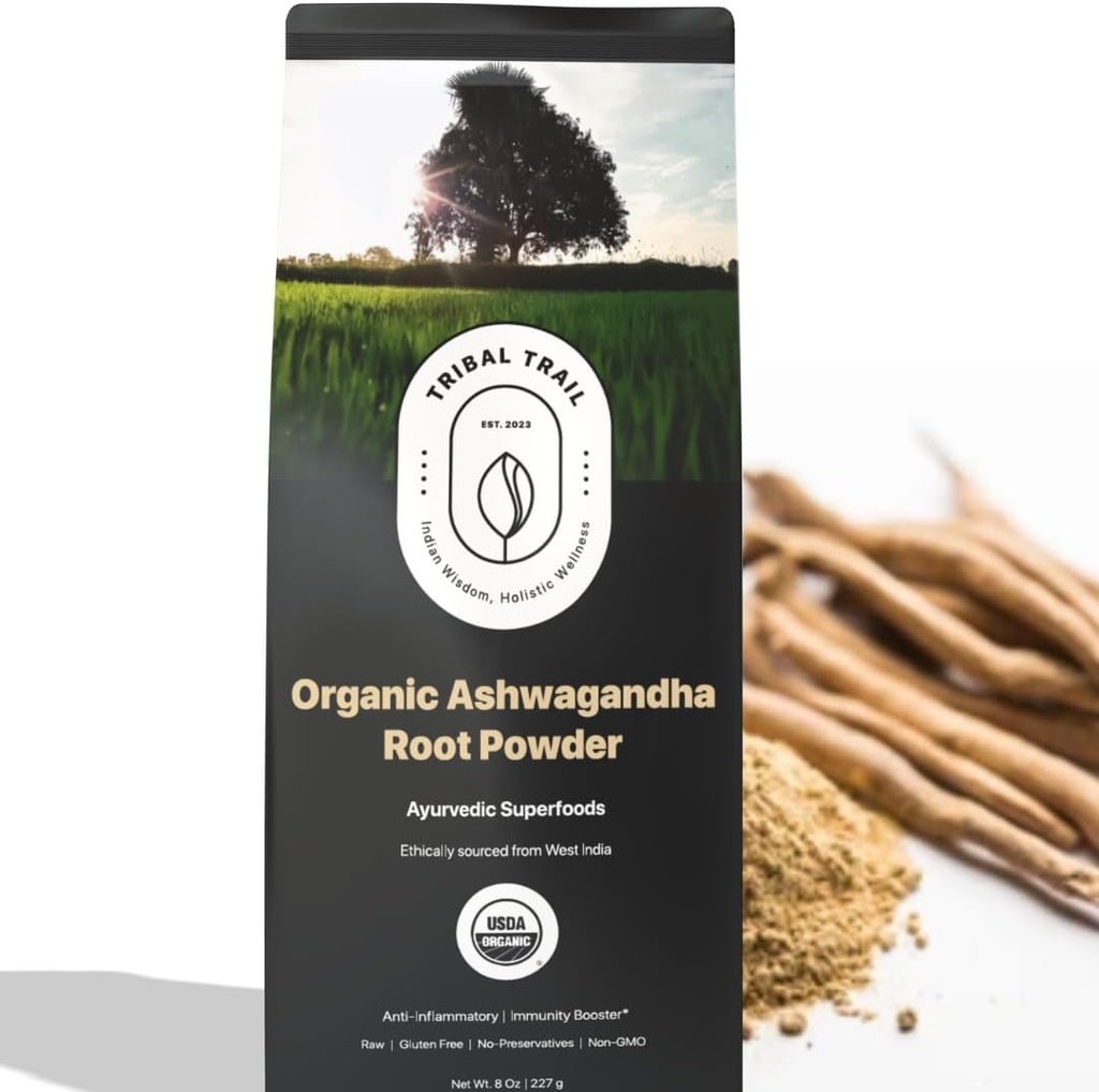 Organic Ashwagandha Powder | 8.01 oz | USDA Organic & Non-GMO | Raw from India | Stress Relief & Immune Support | Ashwagandha Supplement (150 Servings) 2
