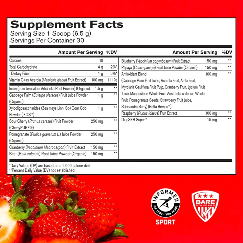 BARE PERFORMANCE NUTRITION BPN Creatine Monohydrate & Strong Reds Bundle 5