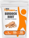 BulkSupplements.com Burdock Root Extract Powder - Burdock Root Powder, Herbal Supplement - Vegan & Gluten Free, 1g per Serving, 250g (8.8 oz) (Pack of 1) 2