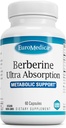 EuroMedica Ultra Absorption - Brain & Liver Health Support Supplement - Ultra-Absorption Support Supplement with Indian Barberry Root Extract - Vegan Capsules Aid Metabolic Health - 60 Capsules 2