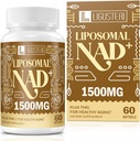 1500 MG Liposomal NAD+, 98%+ Absorption, NAD+ Supplement for Women & Men with TMG, for Aging Defense, Cellular Energy, Heart & Brain Function, Longevity, 360 Softgels 2