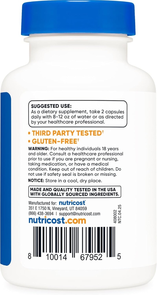 Nutricost Tongkat Ali 1,000mg, 60 Caps (3 Bottles) - 30 Servings, Veggie Caps, Non-GMO, Gluten Free, Potent Extract 5
