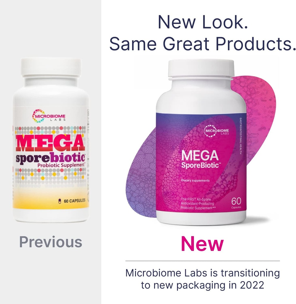 Microbiome Labs Total Gut Restoration Kit (Capsule) - 3-Product Gut Health Spore Based Probiotic, Prebiotic & Mucosal Immunoglobulin + Amino Acids Supplement for Immune, GI Tract & Digestive Health 3