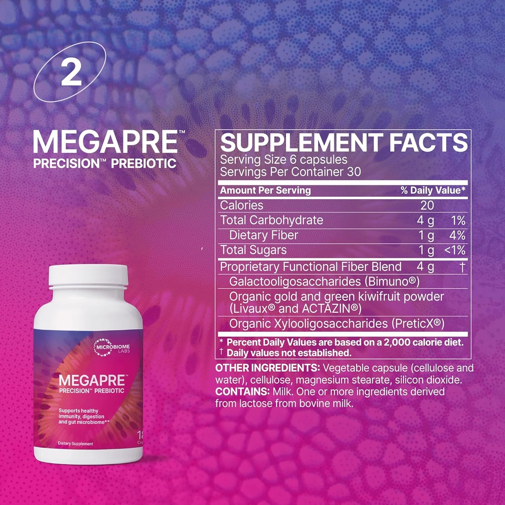 Microbiome Labs Total Gut Restoration Kit (Capsule) - 3-Product Gut Health Spore Based Probiotic, Prebiotic & Mucosal Immunoglobulin + Amino Acids Supplement for Immune, GI Tract & Digestive Health 5