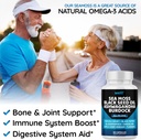 Sea Moss 3000, Black Seed Oil 2000, Ashwagandha 1000, Bladderwrack, Maca Turmeric - Manuka Honey, Dandelion & Black Pepper, Super Antioxidants Supplement,180 5