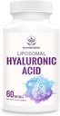 Liposomal Hyaluronic Acid 1000mg, High BioavailabilityHyaluronic Acid Capsules, Dietary Supplement Support Skin and Bones, 180 Capsules (Pack of 3) 2
