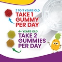 WellnessOne Kids Multivitamin Gummies - Sugar-Free Immune Support Supplement Packed with Vitamin C, B6, B12, Folic Acid & More - Natural Strawberry, Pineapple & Orange Flavors - 60 Gummy Vitamins 6