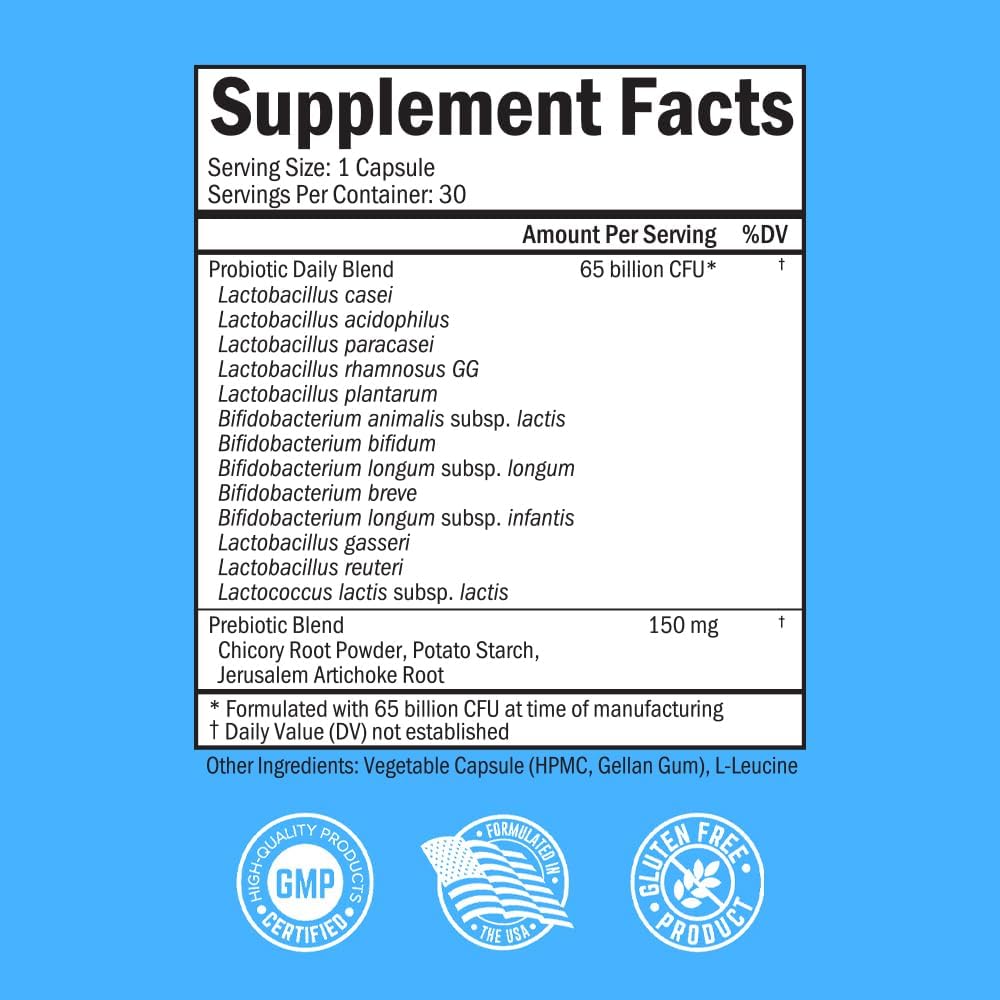 Organic Turmeric Curcumin and Ginger Supplement (1 Month Supply) Plus 65 Billion CFU Daily Probiotic Supplement (1 Month Supply) 3