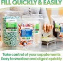 XPRS Nutra Size 2 Empty Capsules - 500 Count Empty Gelatin Capsules - Pills DIY Capsule Filling - Pure Bovine Pill Gel Caps for Do-It-Yourself Supplements (Silver) 3