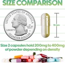 XPRS Nutra Size 2 Empty Capsules - 500 Count Empty Gelatin Capsules - Pills DIY Capsule Filling - Pure Bovine Pill Gel Caps for Do-It-Yourself Supplements (Silver) 4