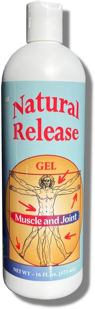 Natürliche Veröffentlichung Muskel & Gelenk Gel für Menschen - Relief für Sore Back, Knie, HIPS, Muskel Stress, Nachtkramps, Aches, Strains, Discomfort - Fast Acting, Menthol Free (16 oz)
