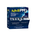 Advil PM Schmerzlinderung und Nacht Schlafhilfe, Schmerzmedizin mit Ibuprofen für Schmerzlinderung und Diphenhydramin Citrat für eine Schlafhilfe - 50x2 beschichtete Caplets