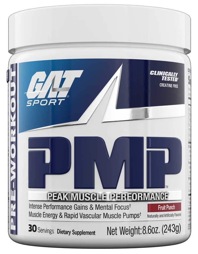 GAT SPORT PMP (Peak Muscle Performance), Pre-Workout, 30 Portionen (Fruit Punch)