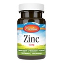 Carlson - Zink, 15 mg, Zink-Ergänzung, Zink-Gluconat, Immununterstützung & Hautgesundheit, Zink-Tabletten, Antioxidans, Zink-Kapseln, 100 Tabletten